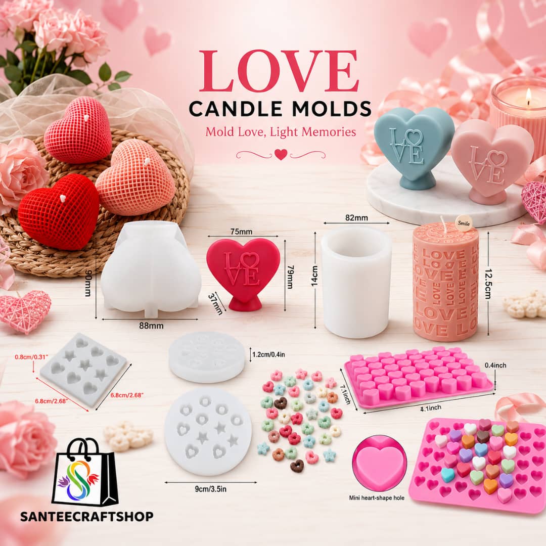 LOVE CANDLE MOLDS